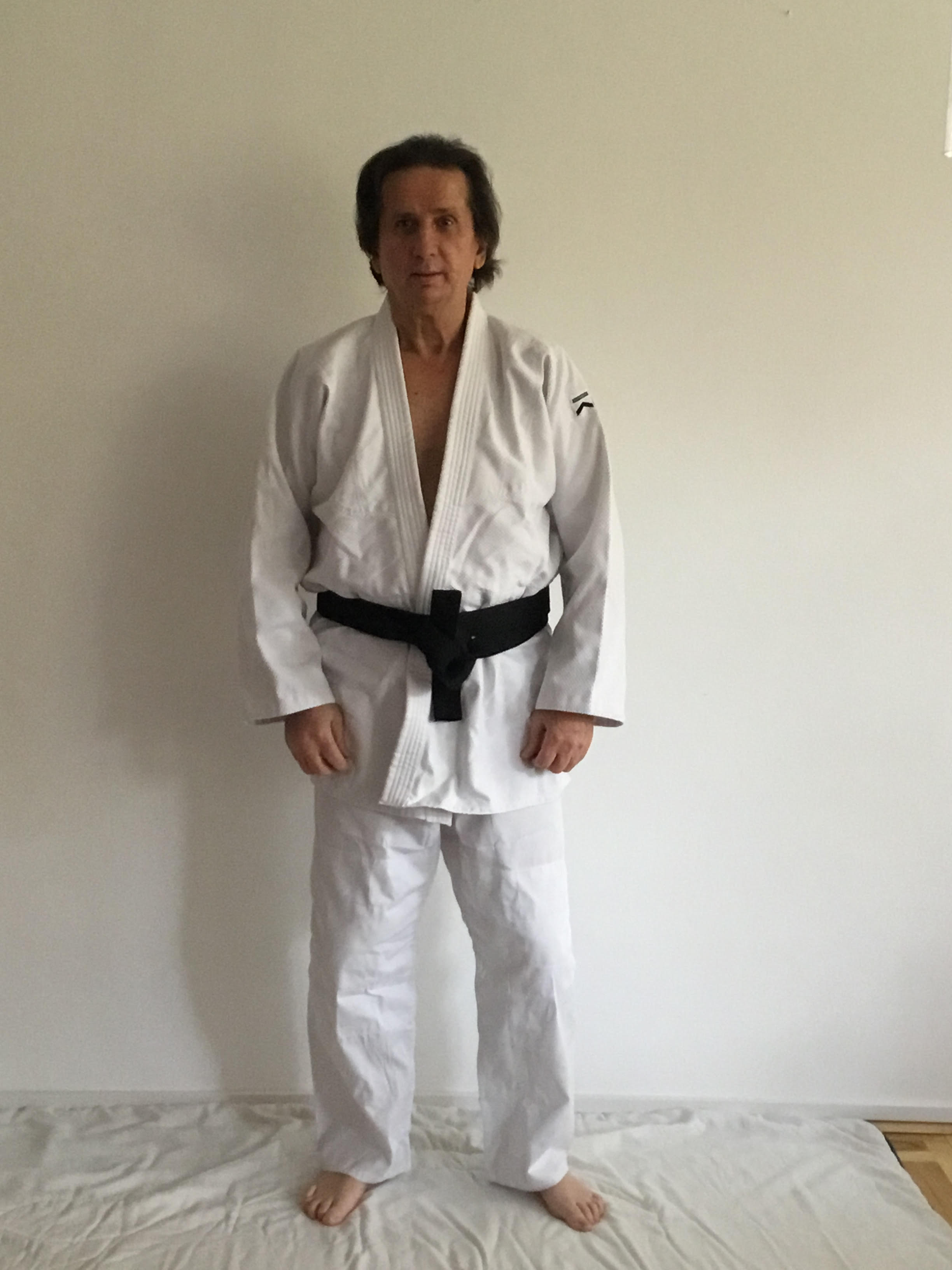 67 évesen judogiban, a Parkinson elleni küzdelem időszakában